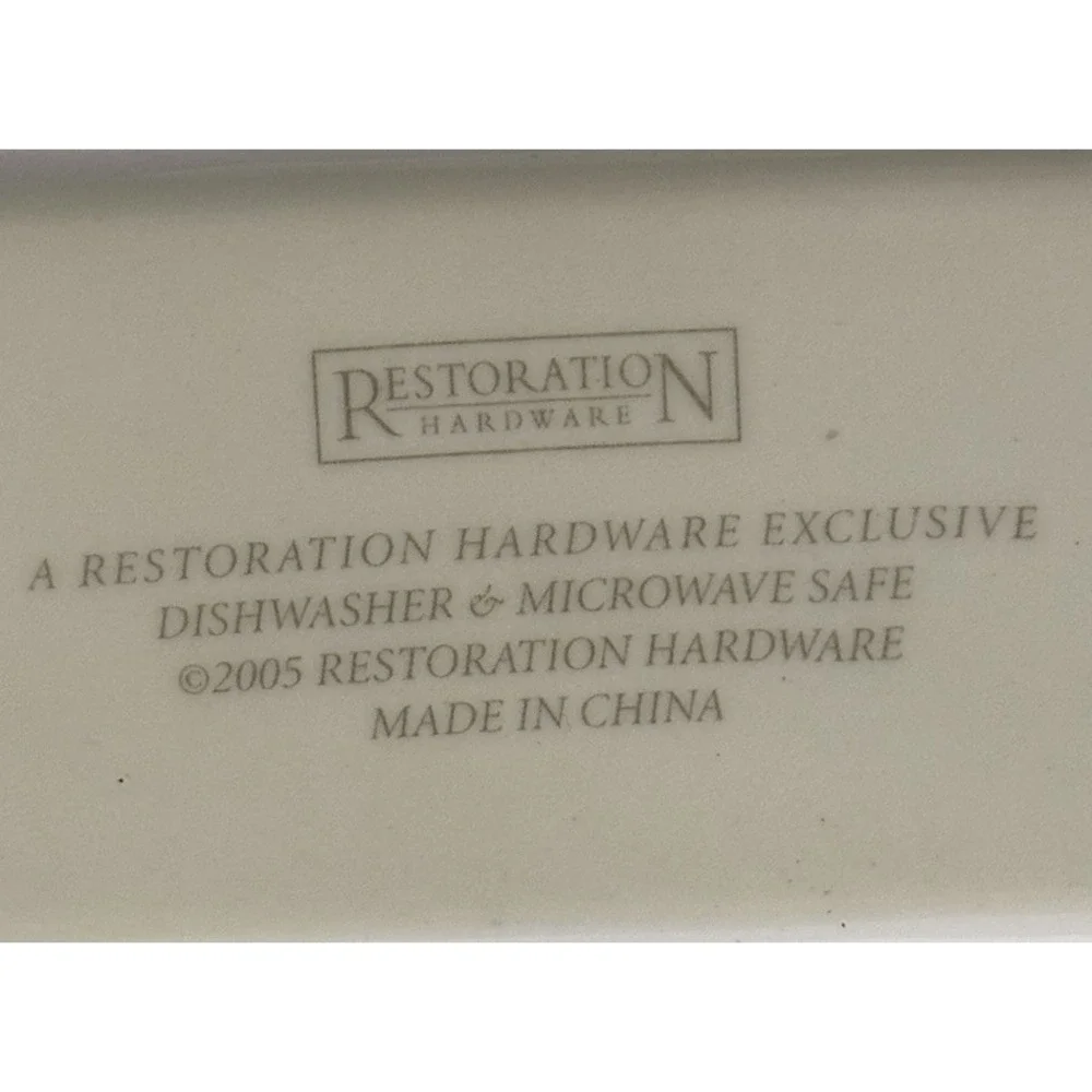 VTG Restoration Hardware Set 3 Paris Postcard Trinket Dish Appetizer Plate GUC